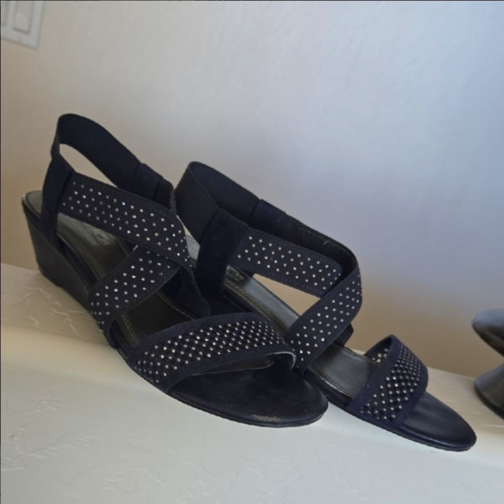 Coach And Four Wedge Sandals